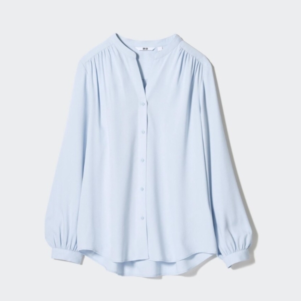 Uniqlo Rayon Gathered Blouse